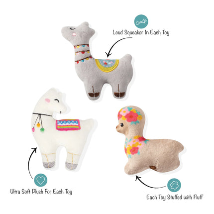 PETSHOP LLAMA LOVE 3 PIECE MINI TOYS