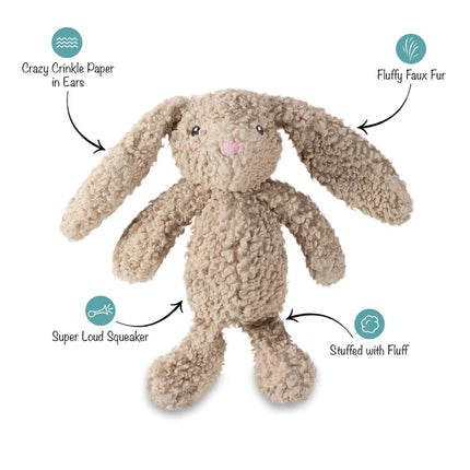 Fringe Bunny Love Dog toy