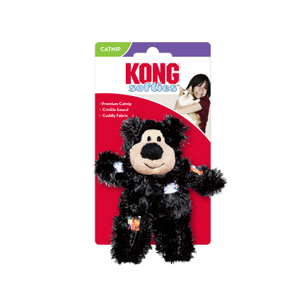 Kong Softies Patchwork Bear Cat Toy