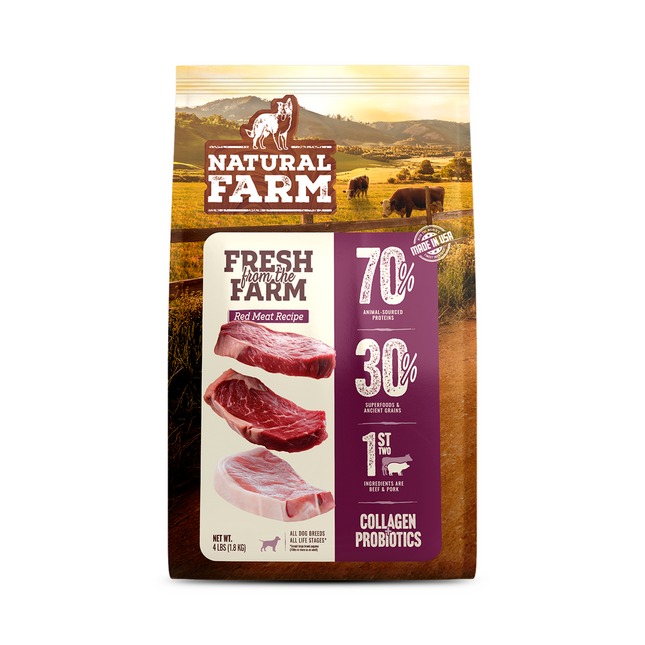 Natural Farm Fresh From The Farm - Red Meat Recipe Dry Dog Food