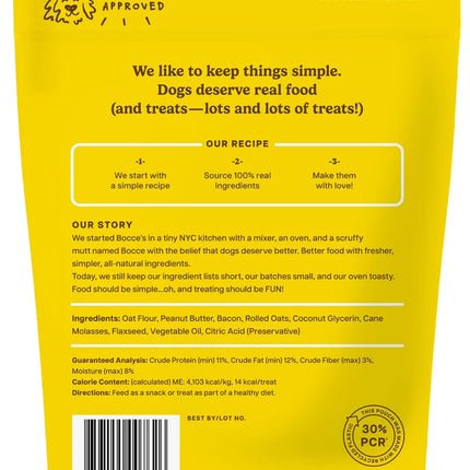 Bocce's Bac'n Nutty Soft and Chewy - Peanut Butter & Bacon Recipe 6oz