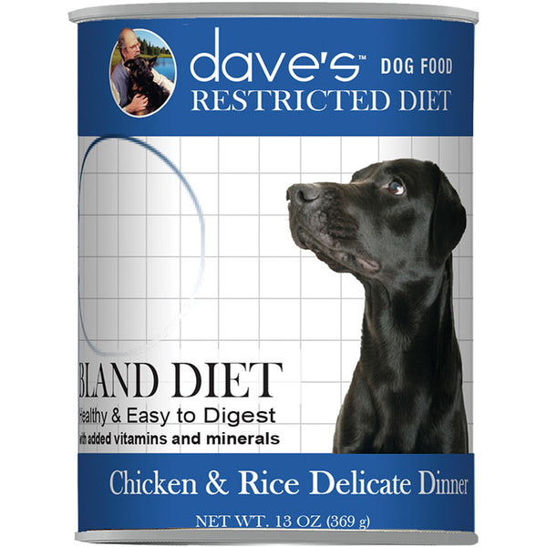 Dave's dog Restricted Diet Bland – Chicken and Rice / 13.2 oz