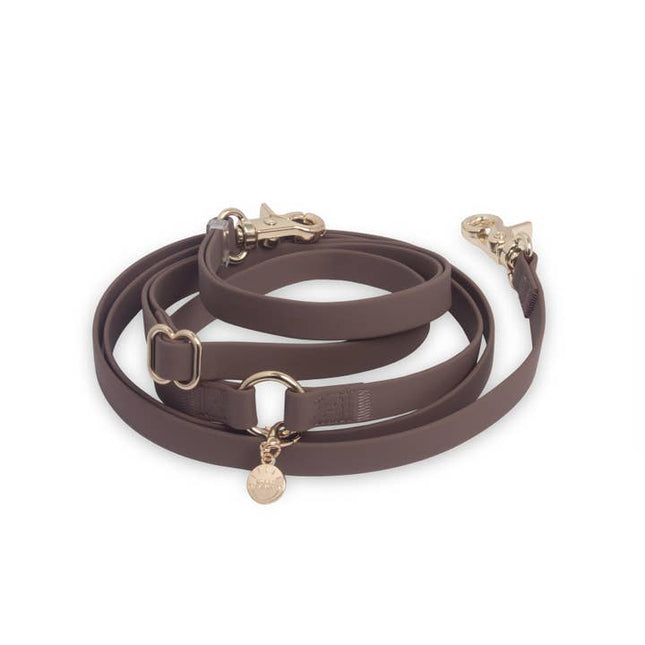 Sunny Tails 4-in-1 Convertible Hands Free Cloud Dog Leash - Espresso Brown