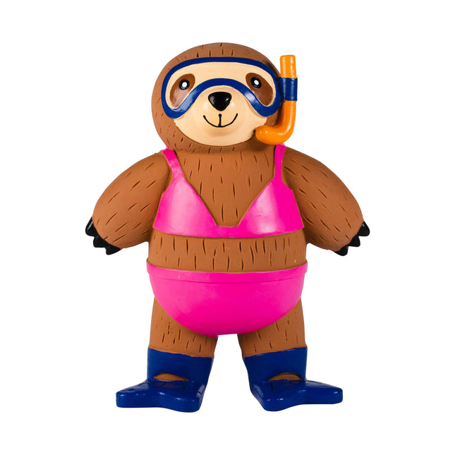 PETSHOP EAT SLEEP SNORKEL RUBBER DOG TOY