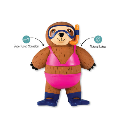 PETSHOP EAT SLEEP SNORKEL RUBBER DOG TOY