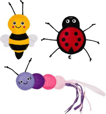 Fringe Living the Bug Life cat toy set of 3