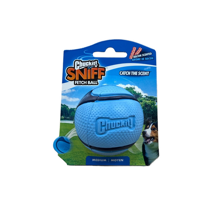 Chuck it Sniff Fetch Ball Bacon Scented