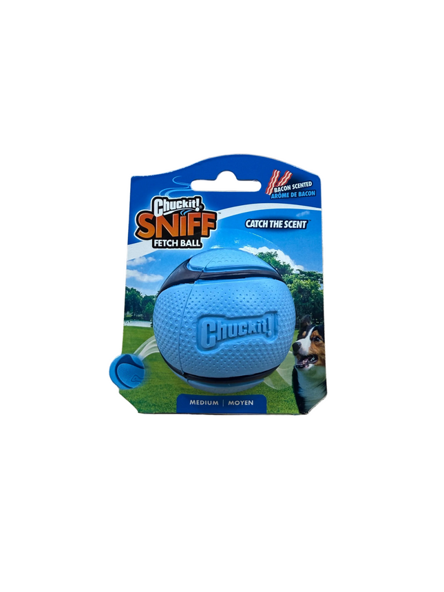 Chuck it Sniff Fetch Ball Bacon Scented
