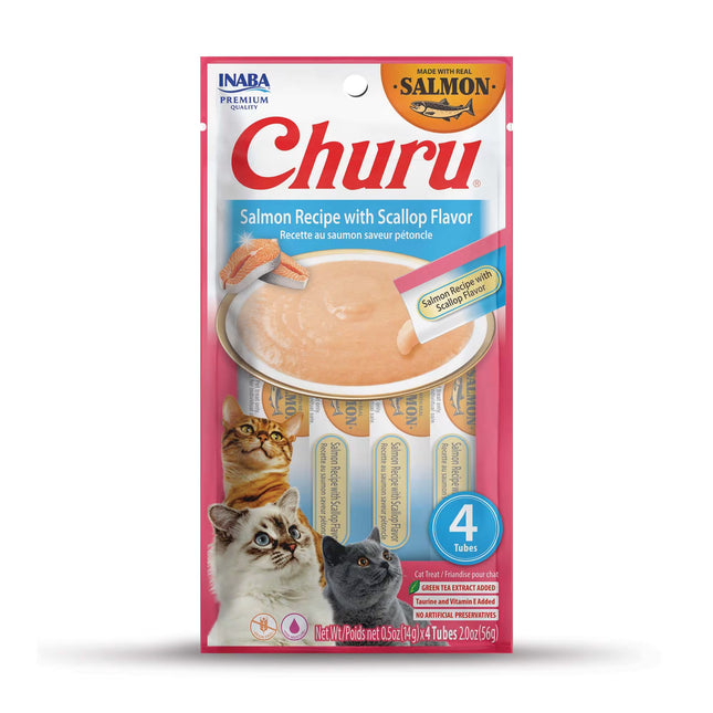 Inaba Churu Salmon Recipe with Scallop .5oz