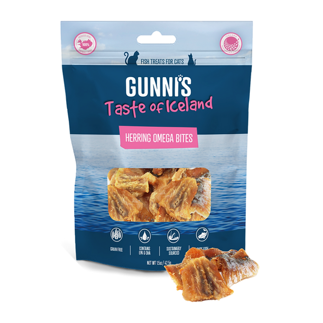 Gunni's cat Meat Bite Herring 1.5oz