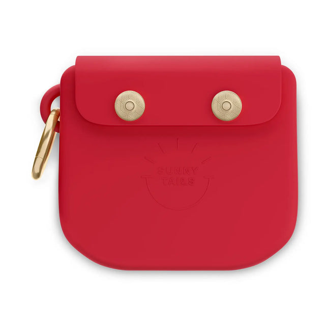 Sunny Tails Treat Pouch Cherry Red