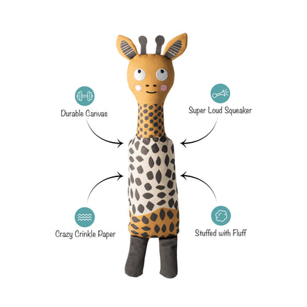High There canvas dog toy