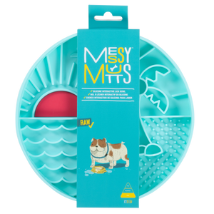 Messy Mutts Interactive Lick Bowl Slow Feeder - Beach