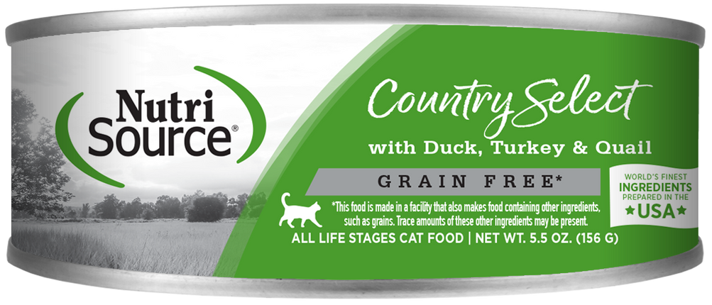 Nutrisource Country Select Duck, Turkey & Quail 5.5oz