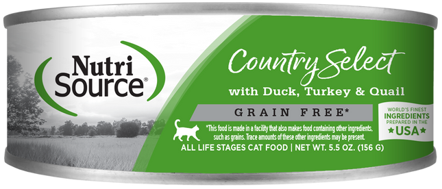 Nutrisource Country Select Duck, Turkey & Quail 5.5oz