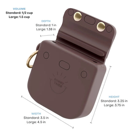 Sunny Tails Treat Pouch Espresso Brown