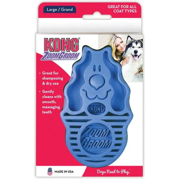 Kong Zoom Groom for Dogs - Boysenberry