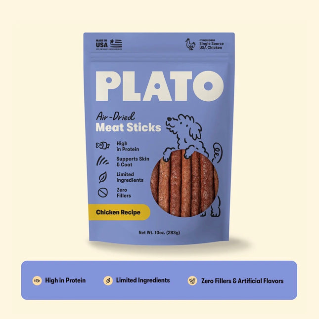 Plato Air Dried Meat Sticks -  Chicken 10oz