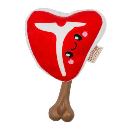 Territory Meat Bone Steak 2 in 1 Dog toy