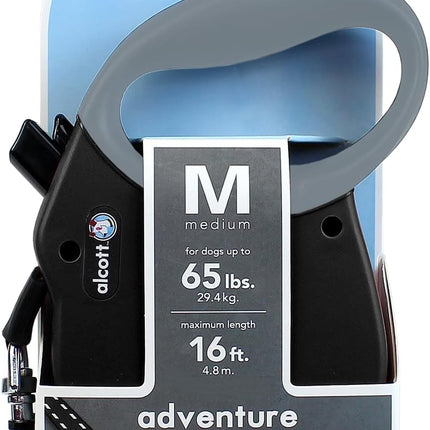 Alcott Adventure Retractable Leash in Black