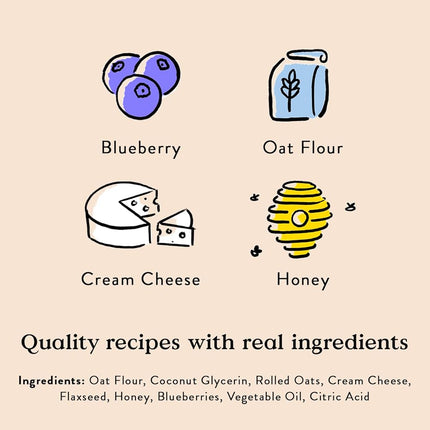 Bocce's Berries and Cream Soft & Chewy - Cream Cheese, Honey & Blueberry Recipe 6oz