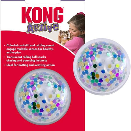 Kong Active Confetti Ball Cat toy