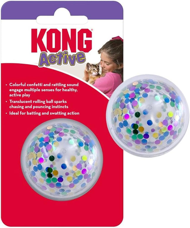 Kong Active Confetti Ball Cat toy