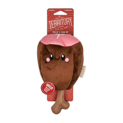 Territory Meat on Bone Ham 2 in 1 Dog toy