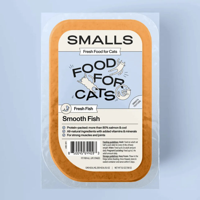 Smalls Smooth Fish Frozen Cat Food 5oz