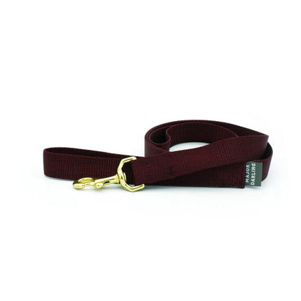 Major Darling Leash  3/4" wide / 5' long - Merlot
