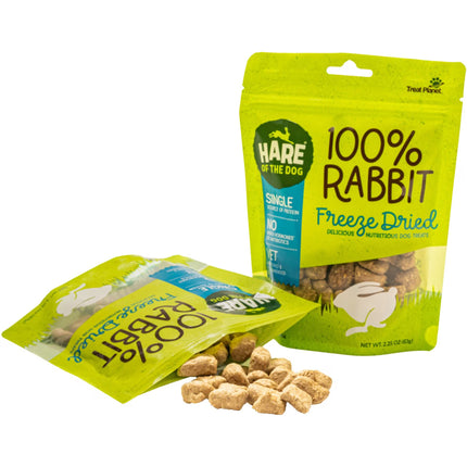Hare of the dog Freeze-dried 100% Rabbit Treats 2.25oz
