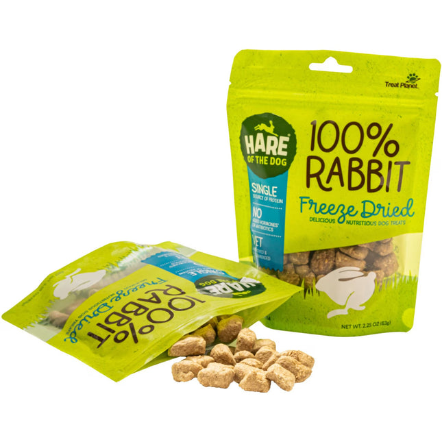 Hare of the dog Freeze-dried 100% Rabbit Treats 2.25oz