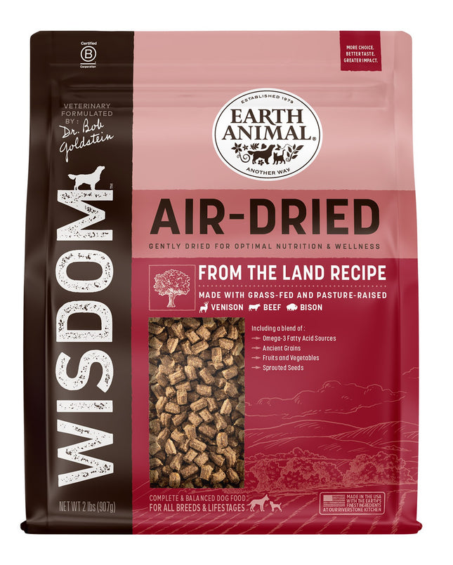 Dr. Bob Goldstein’s Wisdom® Dog Food – Air-Dried From the Land Recipe