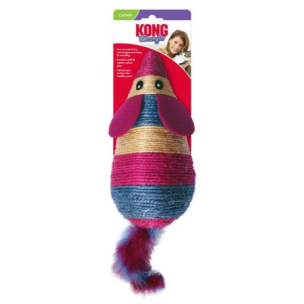 Kong Wrangler Scratch Mouse Cat Toy
