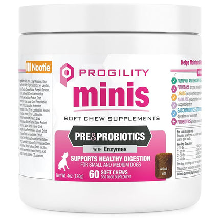 Nootie Progility Pre & Probiotics Soft Chews 60ct