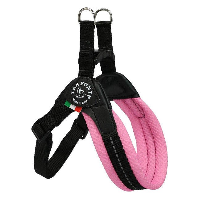 Tre Ponti Adjustable Belly Mess Harness - Pink