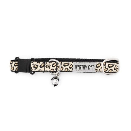 The Worthy Cat Cheetah Tan Cat Collar