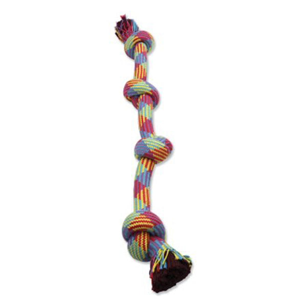 Mammoth Pet Products Braidys 4 Knot Rope Tug Dog Toy Multi-Color