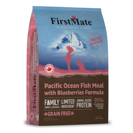 FirstMate - Limited Ingredient Pacific Ocean Fish Meal with Blueberries Formula Dry Cat Food 3.96lbs