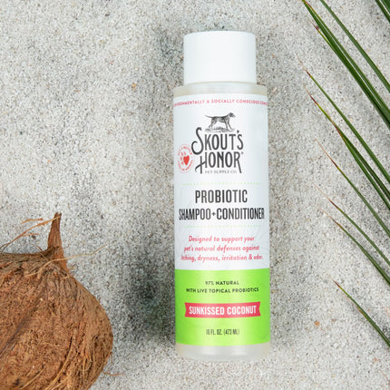 Skout's Honor Probiotic Shampoo + Conditioner - Sunkissed Coconut