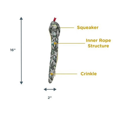 Tall Tails Stuffless Snake Dog Toy