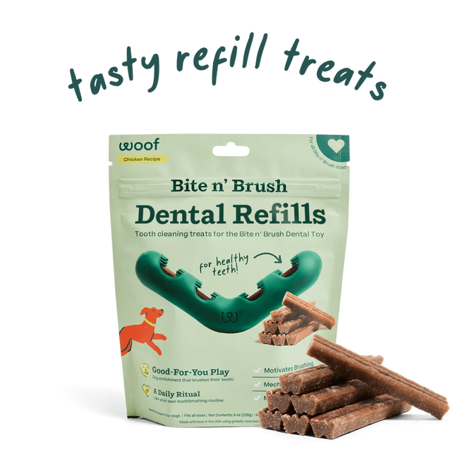 Woof Bite n' Brush Dental Refills 8oz