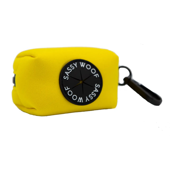 Sassy Woof Bag Holder - Neon Yellow