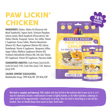 Weruva Freezedried Paw Lickin Chicken Cat food