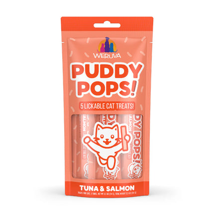 Weruva Puddy Pops Lickable Cat Treats - Tuna & Salmon