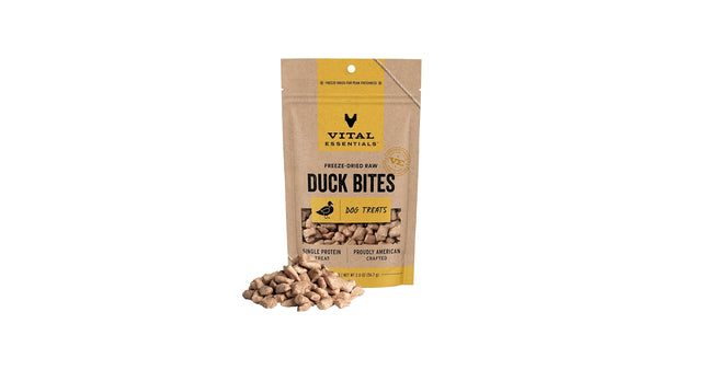 Vital Essentials - Freeze-dried Duck Bites 2oz