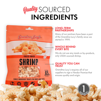 Grandma Lucy’s Freeze-dried Shrimp 0.65oz