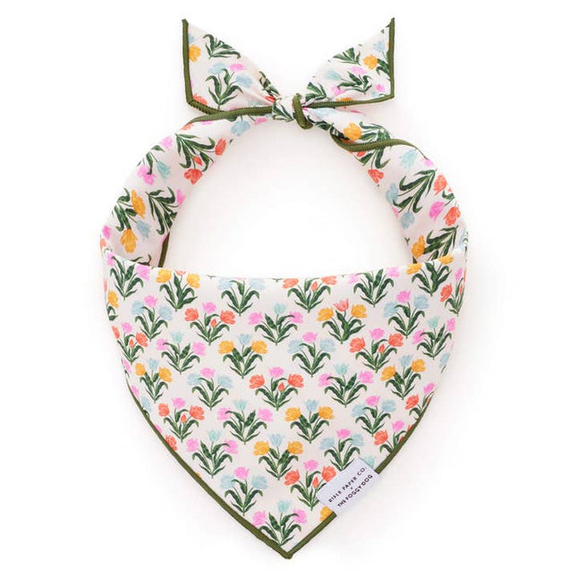 The Foggy Dog - Tulips Dog Bandana