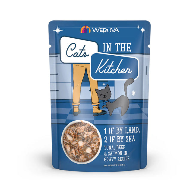 Weruva Cats in the Kitchen 1 Land 2 Sea 3oz Pouch