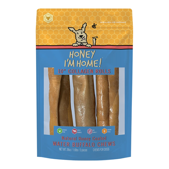 Honey Im Home 10" Collagen Rolls 3pack